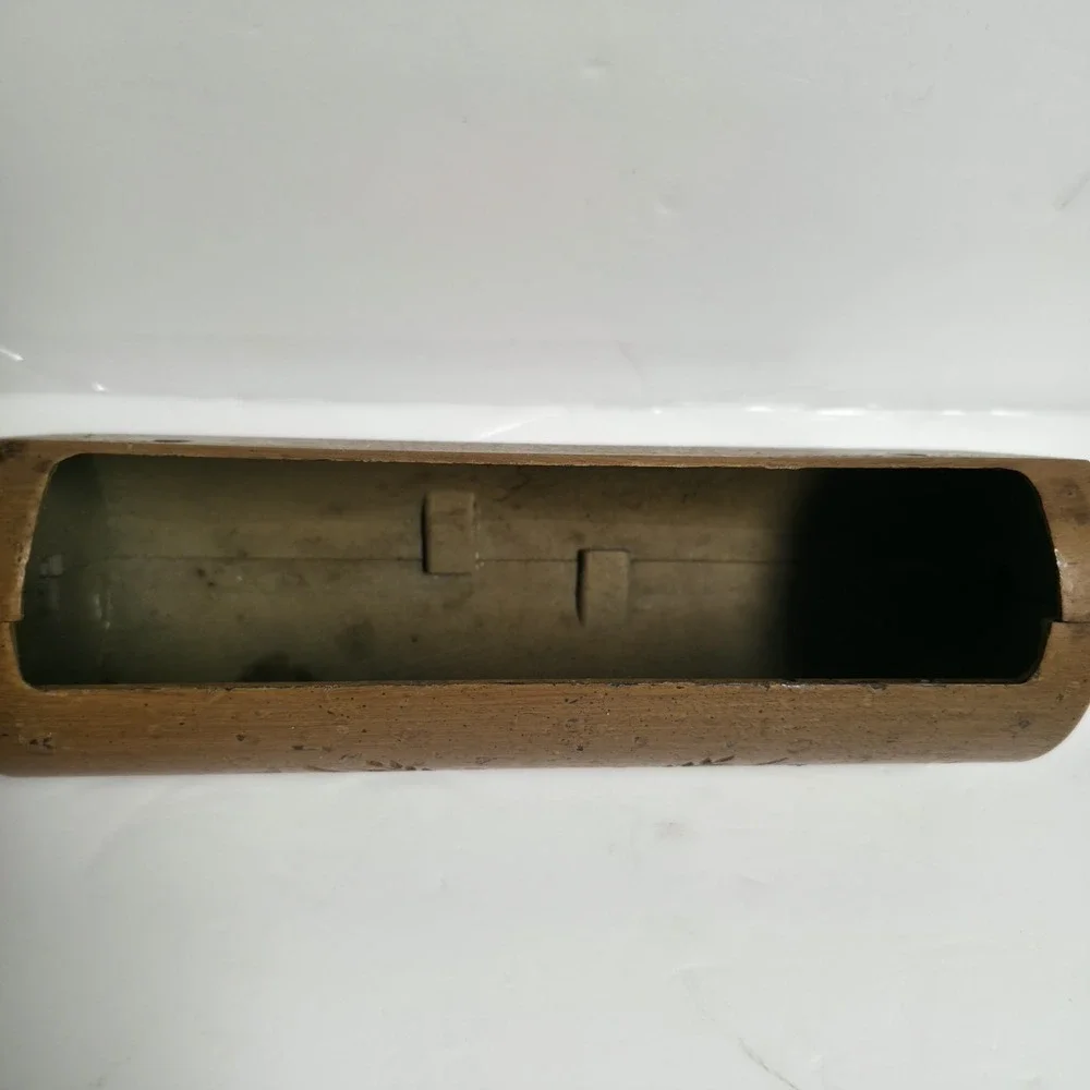 Vintage 1985 HOMCO Rolling Pin Wall Pocket Planter Kitchen Decor Faux Wood